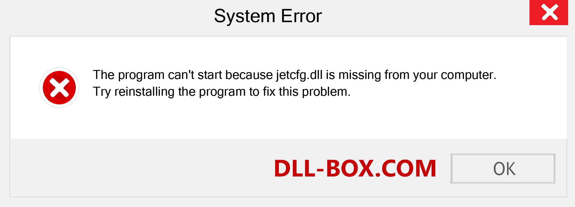  jetcfg.dll file is missing?. Download for Windows 7, 8, 10 - Fix  jetcfg dll Missing Error on Windows, photos, images